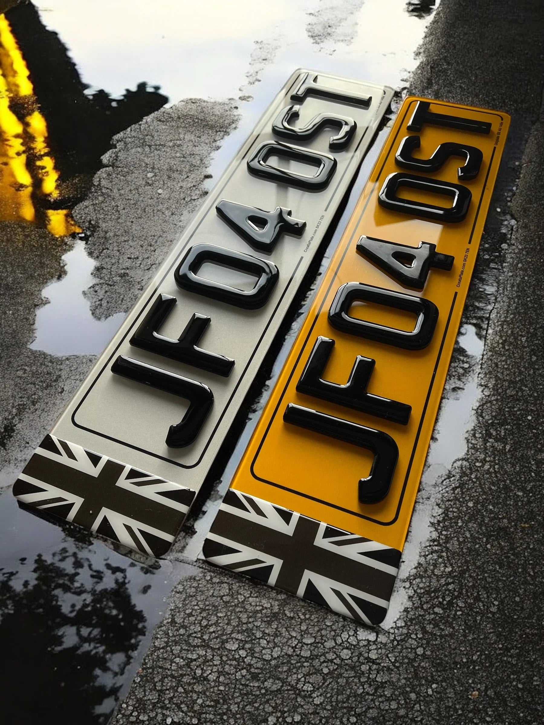 4D Gel Number Plates - Road Legal