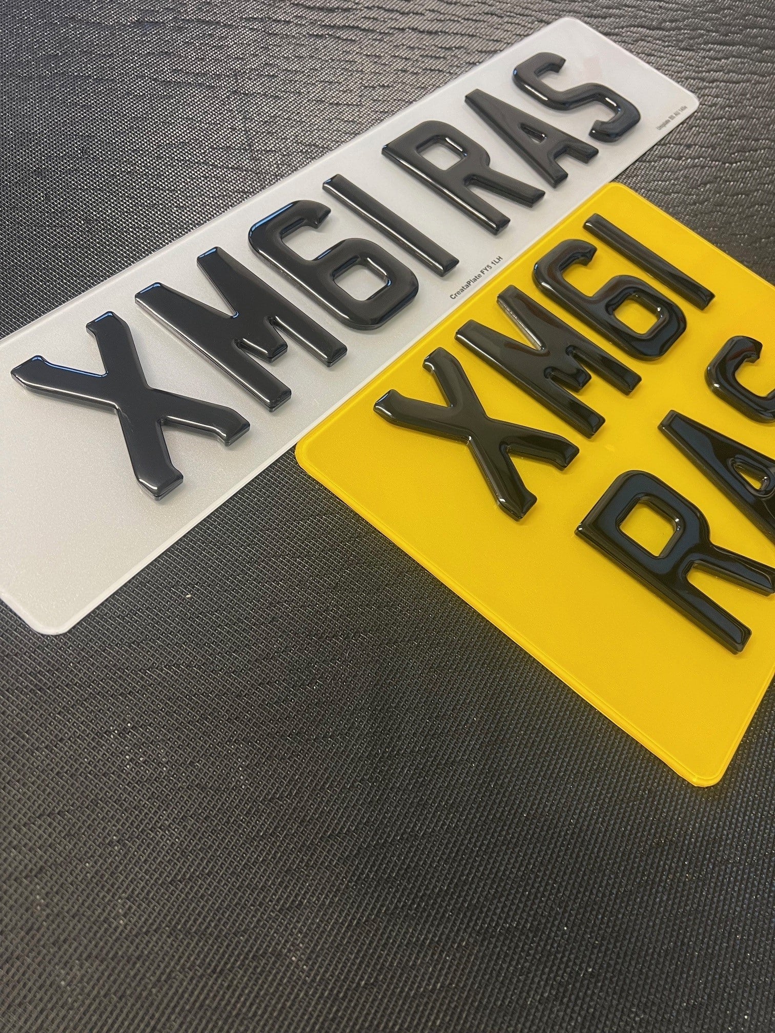 4D Gel Number Plates (Pair) With 4X4 Rear