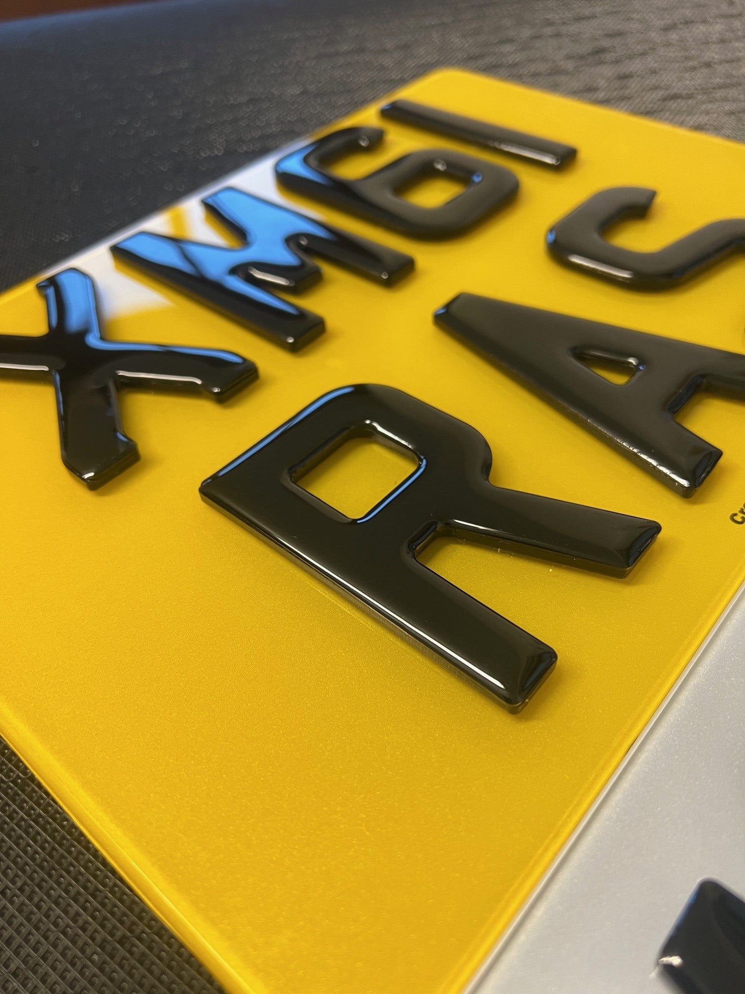 4D Gel Number Plates (Pair) With 4X4 Rear