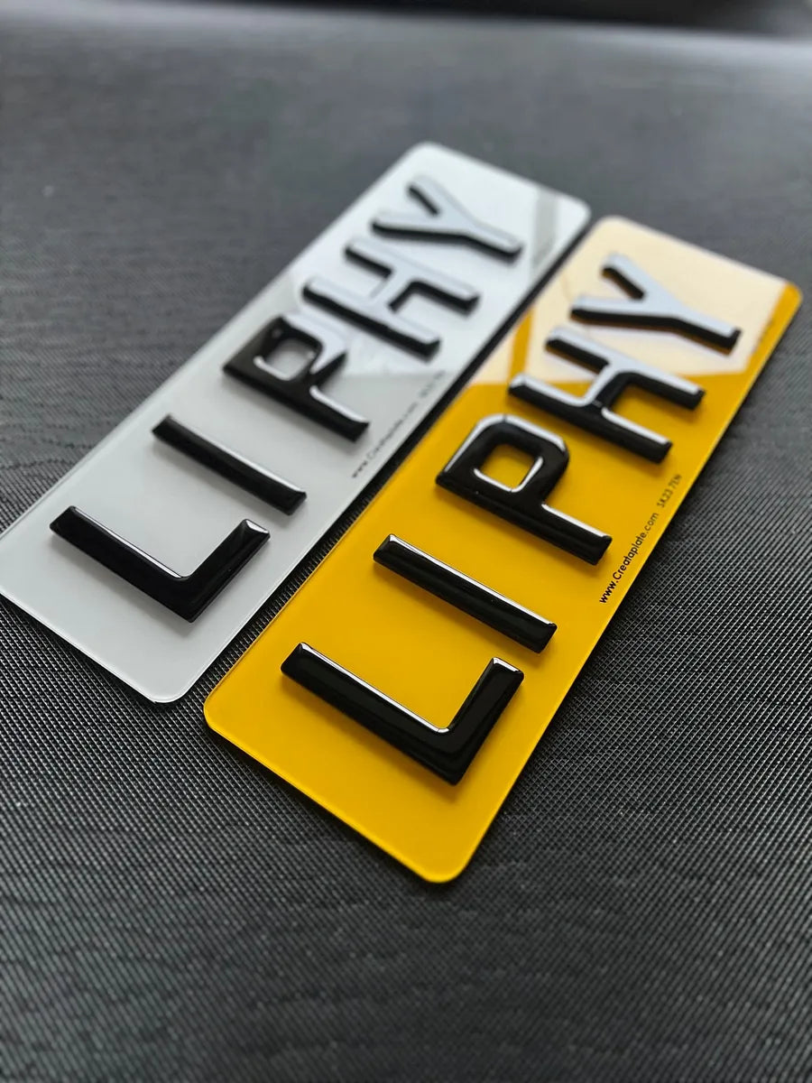 SHORT 5 / 6 DIGIT 4D GEL ACRYLIC PLATES (PAIR)