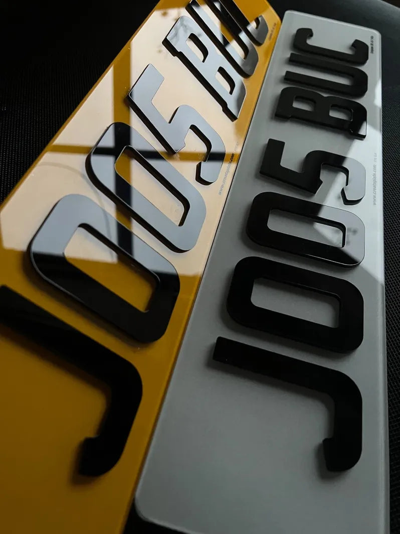 SHORT 5 / 6 DIGIT 4D ACRYLIC PLATES (PAIR)