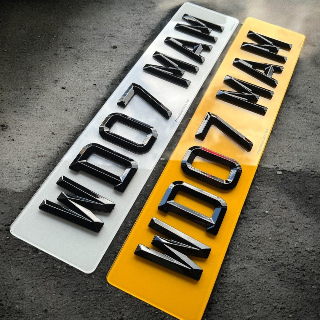 4D Retro Acrylic Number Plates & Detail Lab Bundle